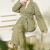 Belted Kimono Two-Piece Set