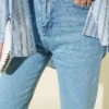 Cut Slim Fit Stretchy Denim Pants en gros pants view 4 - Hicabistan usine Turquie