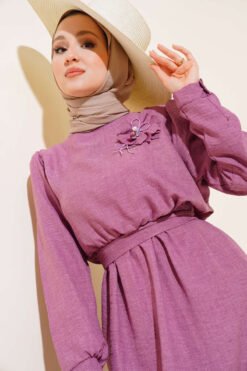 Alternative Ansicht von Buttoned Cuff Linen Dress
