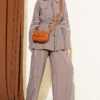Belted Two-Piece Set Mink
