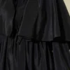 Dress with Elastic Cuffs and Cape Black wholesale dress view 4 - Hicabistan Turkey factory