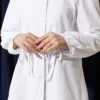 Shirt with Tie Detail White all'ingrosso shirt view 4 - Hicabistan fabbrica Turchia