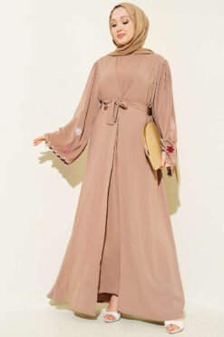 Embroidered Sleeve Abaya