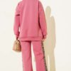 Leopard Striped Two-Piece Scuba Set wholesale clothing set view 3 - Hicabistan Turkey factory