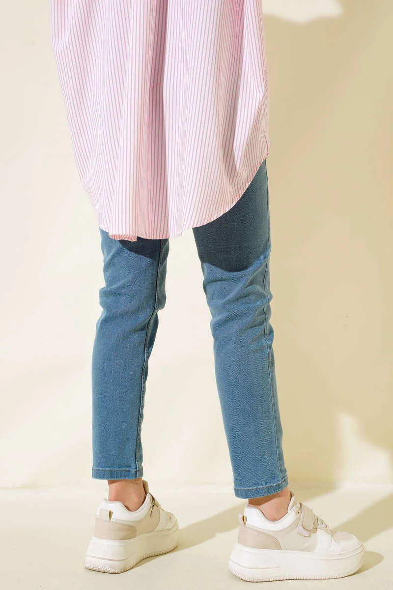 Stretch Boyfriend Jeans Blue - Image 3