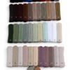 Liquid Jersey Hijab colour chart — 46 numbered wholesale colour swatches