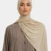 Wholesale Liquid Jersey Hijab — model wearing fluid drape premium jersey hijab