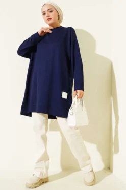 Alternatieve weergave van Basic Tunic Navy Blue