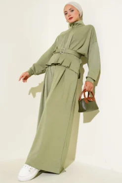 Loyşa Belted Two-Piece Set