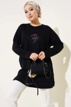 Printed Tunic Black