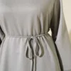 Long Tunic with Belt Grey wholesale tunic view 4 - Hicabistan Turkey factory
