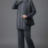 Loyşa Stone Embellished Zippered Two-Piece Set