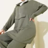 Loyşa Half-Zip Stone Detailed Two-Piece Set en gros clothing set view 2 - Hicabistan usine Turquie