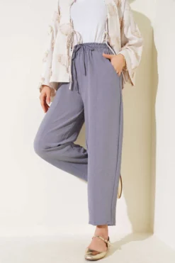 Belted Tie Pants