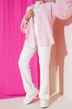 Palazzo Pants White