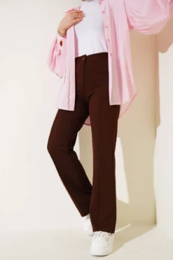 Alternative view of Palazzo Pants Brown