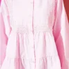 Short Shirt with Lace Trim Pink al por mayor shirt view 4 - Hicabistan fábrica Turquía