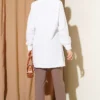 Laced Shirt with Lace Detail White بالجملة shirt view 3 - Hicabistan مصنع تركيا