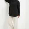 Front Pleated Detail Tencel Shirt Black Großhandel shirt view 2 - Hicabistan Türkei Fabrik