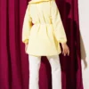 Pleated Front Sailor Collar Shirt Yellow all'ingrosso shirt view 3 - Hicabistan fabbrica Turchia