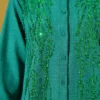 Basic Shirt with Sequin Decoration Green Großhandel shirt view 4 - Hicabistan Türkei Fabrik
