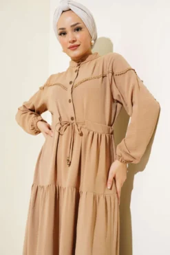 Alternative view of Half Button Front Layered Dress