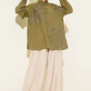 Embroidered Detail Shirt Khaki - Image 2