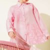 Embroidered Detail Shirt Pink
