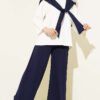 Shoulder Scarf Basic Two-Piece Set Navy Blue groothandel clothing set - Hicabistan Turkije fabriek