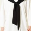 Shoulder Scarf Basic Two-Piece Set Black بالجملة clothing set view 4 - Hicabistan مصنع تركيا