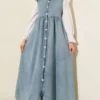 Shoulder Ruffle Detail Dress en gros dress - Hicabistan usine Turquie