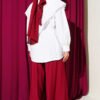 Shoulder Lace Sailor Collar Shirt Ecru groothandel shirt view 3 - Hicabistan Turkije fabriek