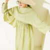 Shoulder Cape Dress with Sequin Details