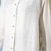 Shoulder Stone Detailed Shirt White groothandel shirt view 4 - Hicabistan Turkije fabriek