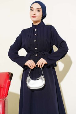 Alternative Ansicht von Ribbed Front Top and Skirt Set Navy Blue