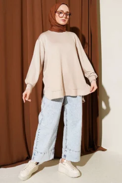 Alternative view of Oval Stitch Loysha Tunic Beige