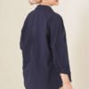 Oversize Shirt Navy Blue al por mayor shirt view 3 - Hicabistan fábrica Turquía