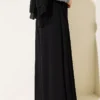 Oversize Trousers with Ties Black wholesale pants view 3 - Hicabistan Turkey factory