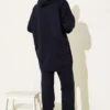 Hooded Two-Piece Set Navy Blue wholesale clothing set view 3 - Hicabistan Turkey factory