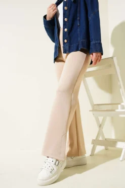 Split Hem Scuba Trousers