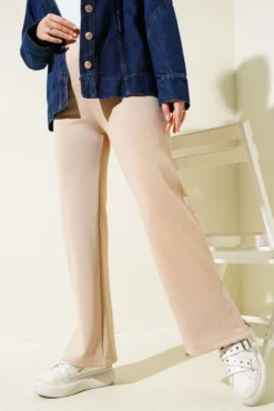 Alternative view of Split Hem Scuba Trousers