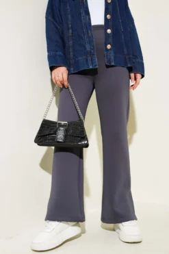 Split Hem Scuba Trousers