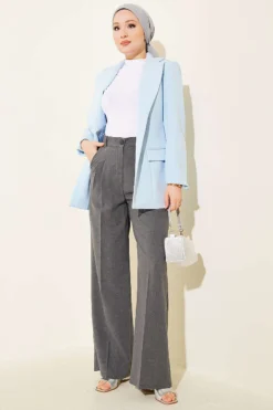 Alternative view of Pleated Button Palazzo Pants