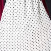 Polka Dot Chiffon Skirt White all'ingrosso skirt view 4 - Hicabistan fabbrica Turchia