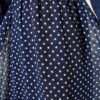 Polka Dot Chiffon Skirt Navy Blue all'ingrosso skirt view 4 - Hicabistan fabbrica Turchia