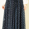 Polka Dot Tulle Flared Skirt Navy Blue wholesale skirt view 4 - Hicabistan Turkey factory
