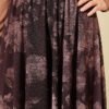 Retro Floral Pattern Tulle Skirt Brown groothandel skirt view 4 - Hicabistan Turkije fabriek