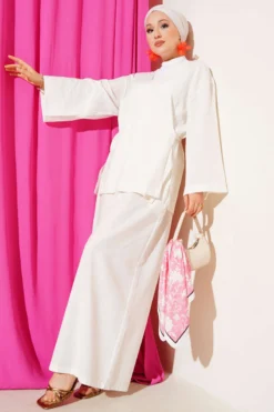 Oversized Kimono Set Ecru