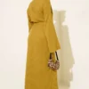 Loose Belted Knit Dress wholesale dress view 3 - Hicabistan Turkey factory