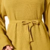 Loose Belted Knit Dress wholesale dress view 4 - Hicabistan Turkey factory